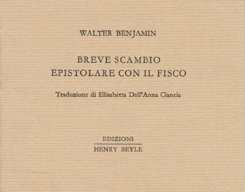 Breve Scambio Epistolare Con Il Fisco