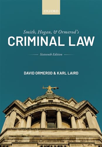 Smith, Hogan, And Ormerod'S Criminal Law