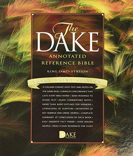 Kjv Dake Annotated Reference Bible Large Print