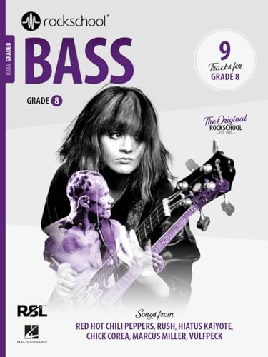 Rockschool Bass Grade 8 (2024). Includes Audio Online