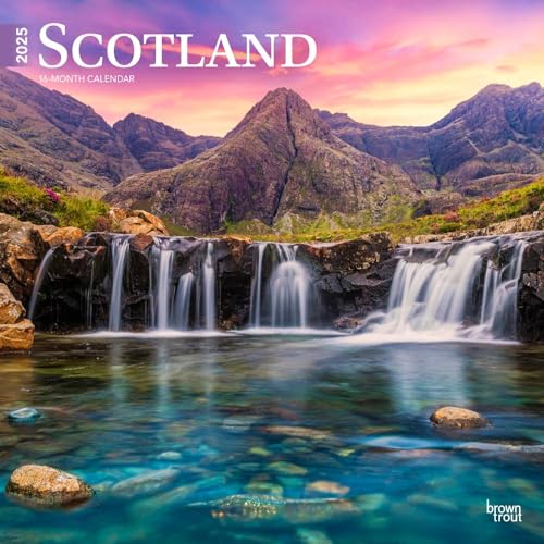 Scotland 2025 12 X 24 Inch Monthly Square Wall Calendar Plastic-Free Browntrout Uk United Kingdom Scenic