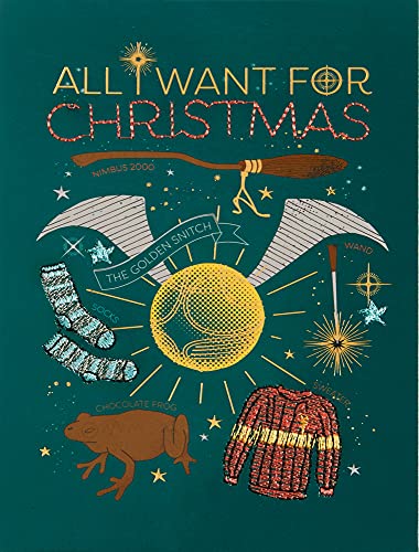 Harry Potter: All I Want For Christmas Embellished Card (Hp Exhog Holiday Card)