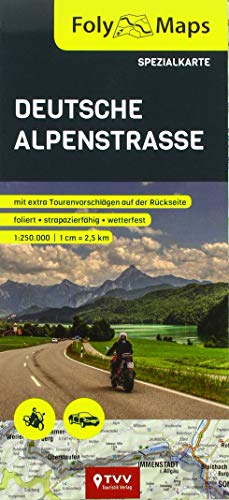 Folymaps Deutsche Alpenstraße Spezialkarte: 1:250 000