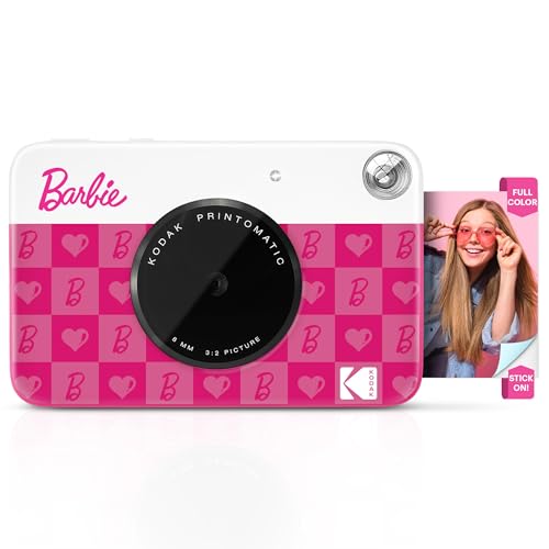 Barbie X Kodak Printomatic Fotocamera Digitale A Colori – Fotocamera Barbie Portatile 5Mp Stampa Foto 2X3” Autoadesive – Stile Iconico