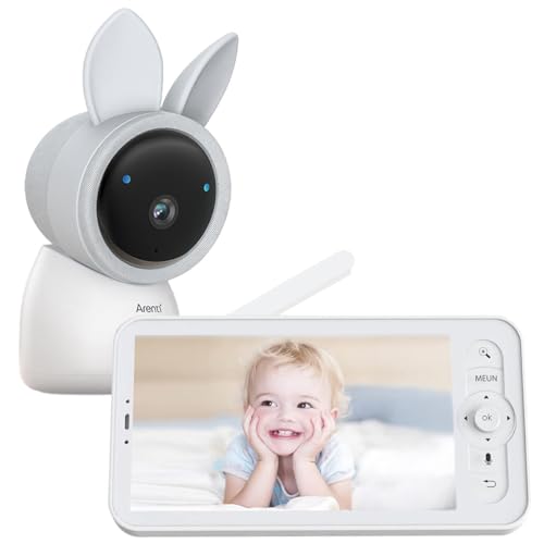 Arenti Ainanny - Telefono Video 2K Uhd Con Schermo Lcd Da 12,7 Cm (5"), Funzione Girevole E Inclinabile Con Tracciamento Automatico