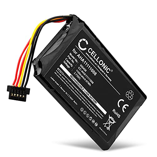 Cellonic® Batteria Aha11111008 Vfad Vf6P Compatibile Con Tomtom Go 6200, Go 6100, Go 6000, Go 5000, Go 600, Go 500 Affidabile Ricambio Da 1100Mah Per