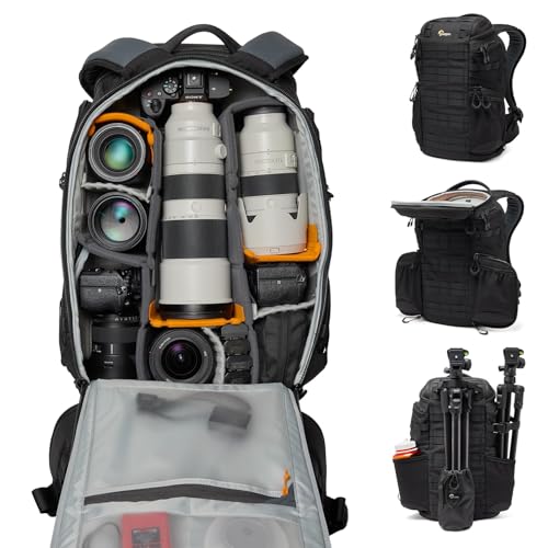 Lowepro Protactic Bp 450 Aw Iii Camera Backpack, 4-Point Access, Professional Camera Bag, Dslr/Drones/Mirrorless, Up To 16" Laptop, Rain Cover, For Ph
