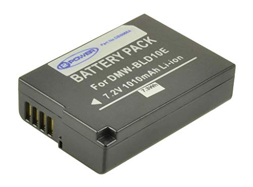 2-Power 1010Mah Li-Ion (7,4V) - Batteria Di Ricambio Per Fotocamera Dmw-Bld10