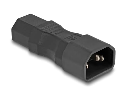 Delock Adattatore Di Alimentazione Iec 60320 - C14 A C13, Maschio/Femmina
