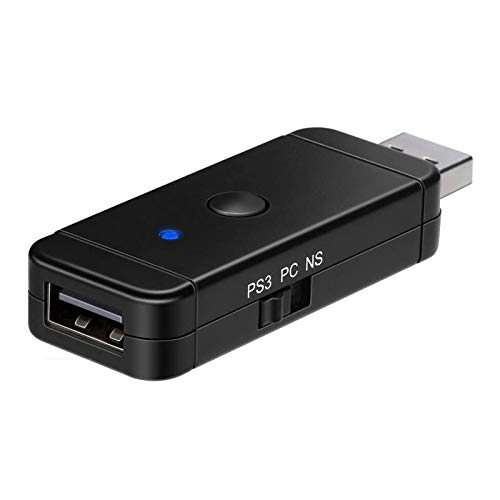 Gzw-Shop Adattatore Bluetooth Convertitore Di Controller Pro Switch E Pc, Xb One/Ps5/ Ps4 / Ps3 / Xb360/ Wii U Pro Usb Wireless/Cablato Controllore