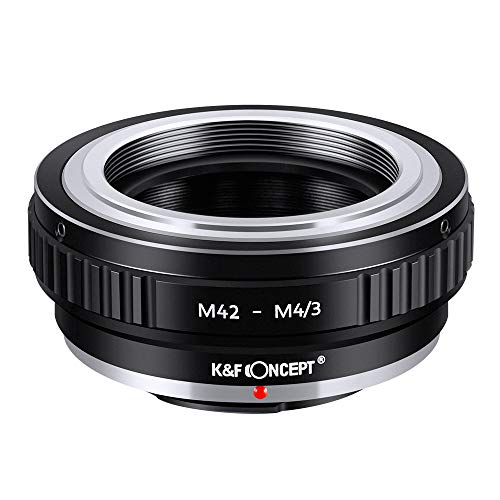 K&F Concept Anello Adattatore Per Obiettivo M42-M4 / 3 Per Montaggio Obiettivo M42 Su Fotocamera Olympus M43 E-P1 / E-P2 / E-Pl1 E Panasonnic G1 / G2