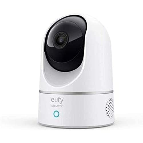 Eufy Indoor Cam 2K Pan & Tilt Home Security Camera Per La Sorveglianza Interna, Umana E Pet Ai, Funziona Con Assistenti Vocali, Motion Tracking, Visio