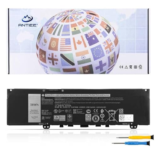 Antiee 38Wh 3-Cell F62G0 Laptop Batteria Per Dell Inspiron 13 7000 7370 7380 7386 5370 7373 2-In-1 P83G Vostro 5370 D1525S Series 39Dy5 039Dy5 F62Go R