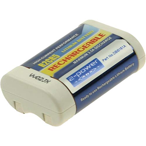 2-Power 500 Mah Agli Ioni Di Litio (6 V) Per Fotocamera Di Ricambio Per B-151