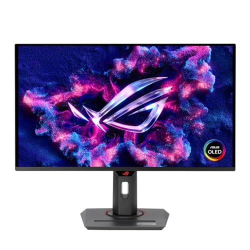 Asus Rog Strix Xg27Acdng Monitor 26,5", Quad Hd Qd-Oled (2560X1440), Hdmi, Displayport, Usb-C, 0,03 Ms (Gtg), 360 Hz, G-Sync, 99% Dci-P3, Nero