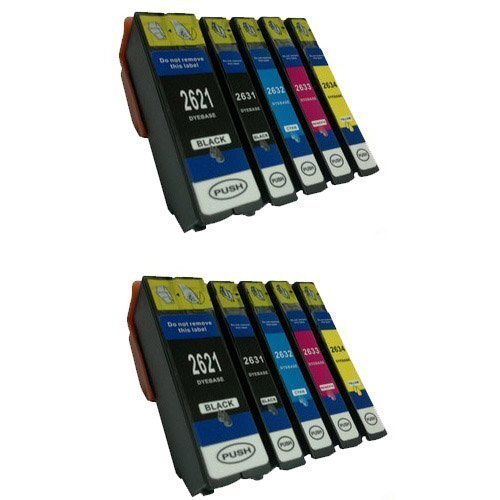 10 Cartucce Compatibile Per Epson T2621 T2631 T2632 T2633 T2634 Xp-600 Xp-700 Xp-800 Xp-605 Xp-510