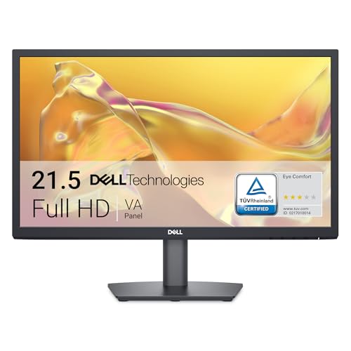 Dell Se2225H 21.5" Full Hd (1920X1080) Monitor, 75Hz, Va, 5Ms, Vesa (100X100Mm), Hdmi, Vga, 3 Anni Di Garanzia, Nero