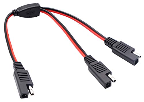 Aaotokk Cavo Splitter Sae Y Sae 1 A 2 Cavo Prolunga Automobilistico Sae Dc Power Spina Scollegamento A Connessione Rapida A 2 Pin Sae Cavo 18Awg Per R