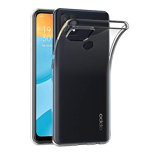 Aicek Cover Compatible Oppo A15, Cover Oppo A15 Silicone Case Molle Di Tpu Trasparente Sottile Custodia Per Oppo A15 (6.52 Pollici)