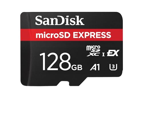 Sandisk Microsd Express, 128Gb Scheda Microsd, Velocità Di Lettura/Scrittura Fino A 880/480 Mb/S, Velocità Di Lettura Fino A 4,4 Volte Superiori Alle
