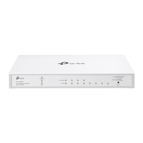 Tp-Link Festa Festa Fs308Gp - Switch Gigabit A 8 Porte, 4 Porte Gigabit 802.3Af/At Poe+, Budget Poe Totale Da 62 W, Fino A 30 W Di Potenza Poe Per Por