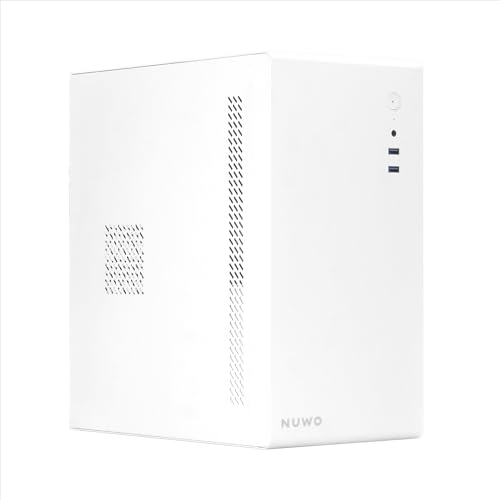 Nuwo Eguera A103 Case Compatto Microatx Per Pc Desktop Office Mini Tower 0.6Mm Spcc, Usb 3.0, Senza Alimentatore, Bianco