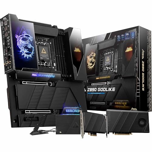 Msi Meg Z890 Godlike, E-Atx, Scheda Madre - Supporta Processori Intel Core Ultra (Serie 2), Lga 1851 - Ez Slide M.2, Ddr5 (9200+ Mt/S Oc), M.2 E Pcie 