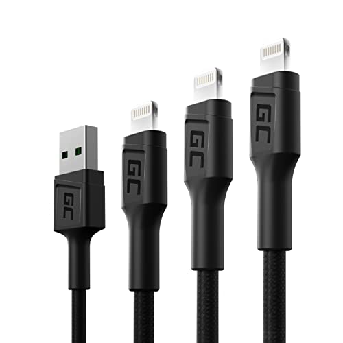 Gc Ray Led | Set 3X 30Cm 120Cm 200Cm Lightning Cavo Nylon Cavetto Cable Di Ricarica Per Apple Iphone 13 12 11 Se Pro/Max | Iphone X Xr Xs Max | Iphone
