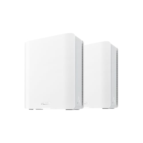 Asus Zenwifi Bt8 2-Pack - Wifi 7 Mesh Tribanda, 14 Gbps, Due Porte 2,5 G, Sicurezza E Controllo Parentale Incluse, Smart Home Master Ssids, 4G & 5G Mo