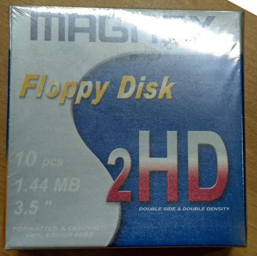Floppy Disk 1,44Mb Hd Magnex Formattati Confezione Da 10 Unita'