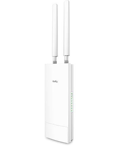 Cudy Modem Router 4G Lte Cat 6 Gigabit Da Esterno Sbloccato Con Slot Sim, Wifi Ac1200, Ip65, Antenne Rimovibili, Montaggio Su Palo O A Parete, Lt700 O