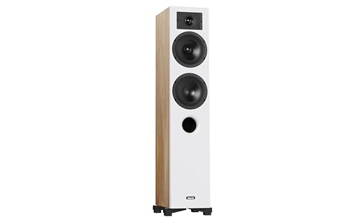 Indiana Line Diva 5 Diffusori Da Pavimento - Coppia (Bianco/Noce)