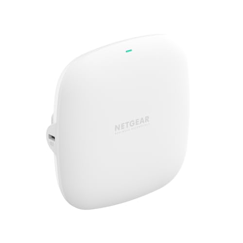 Netgear Access Point Wireless (Wax210), Wifi 6 Dual-Band Con Velocità Ax1800,1 Porta Ethernet Poe Da 1 G, Fino A 128 Dispositivi, 802.11Ax, Wpa3, Adat