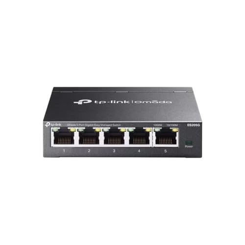 Tp-Link Switch Es205G Omada A 5 Porte Gigabit Easy Managed Con Gestione Centralizzata Del Cloud