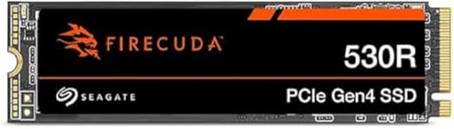 Seagate Firecuda 530R Nvme Ssd 1To, For Ps5/Pc, M.2 Pcie Gen4 ×4 Nvme 1.4, 7.300 Mb/S, 3D-Tlc-Nand, 640 Tbw, Refresh, 3 Years Rescue Service, Zp1000Gm
