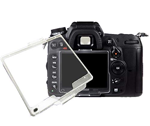 D90 - Custodia Protettiva Per Schermo Lcd Per Fotocamera Nikon D90 Slr, Fanzr Trasparente In Abs, Sostituzione, Bm-10 (Confezione Da 2)