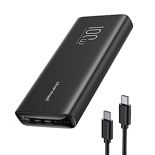 Charmast Power Bank Pd 100W 20000Mah Caricatore Portatile Usb C Ricarica Rapida E Qc 4.0 Batteria Portatile Pc Powerbank Per Laptop Macbook Pro,Dell X