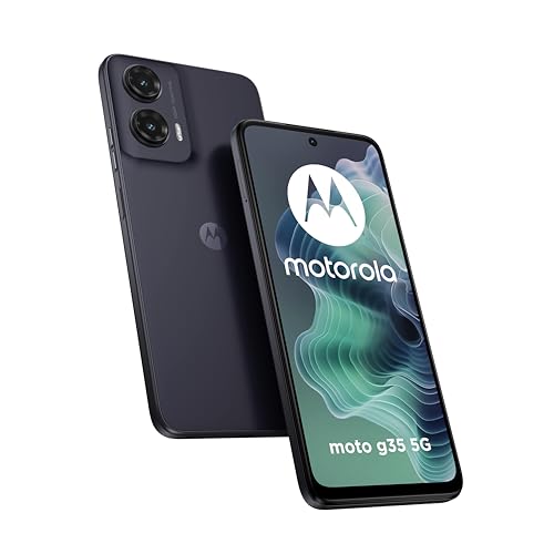 Moto G35 5G (4/256Gb, Display 6.72" Fhd+ 120Hz, 50+8Mp, 5000 Mah, Selfie 16Mp, Ricarica 18W, Nfc, Android 14 Stock, Cover Protettiva Inclusa), Midnigh