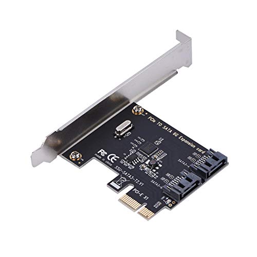 Bewinner Schede Pci Pci Express A Sata 3.0, Scheda Di Espansione Da Pci-E A Sata 3.0 Con 2 Porte Sata Iii Da 6 Gbps, Supporto Ide/Ahci Per Windows/Ser