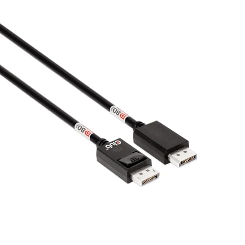 Club 3D Cac-1092 Displayport™ 2.1 Cavo Certificato Bidirezionale Vesa Dp80 4K240Hz, 8K60Hz O 10K60Hz M/M 1,6M