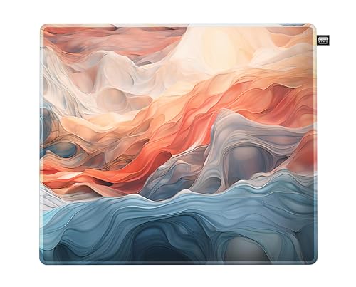 Cherry Xtrfy Gp5, Mouse Pad Gaming In Tessuto L (460 X 400 X 4 Mm), Superficie Liscia Per Una Maggiore Precisione, Bordo Cucito, Antiscivolo, Lavabile