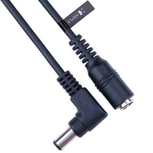 Cavo Di Prolunga Di Alimentazione Cc Dc Angolo Retto 2.5Mm / 5.5Mm Jack Maschio A Femmina 1M Adattatore Cctv Connettore Compatibile Con Cctv Security