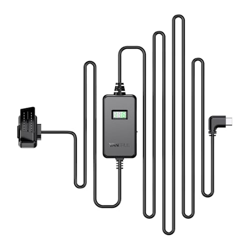 Vantrue Display Usb C Obd Con 3 Livelli Per Tutti I Supporti Vantrue Dash Cam, Protezione A Bassa Tensione 11,6 V/12 V/12,4 V, 23,6 V/24 V/24,4 V, Mon