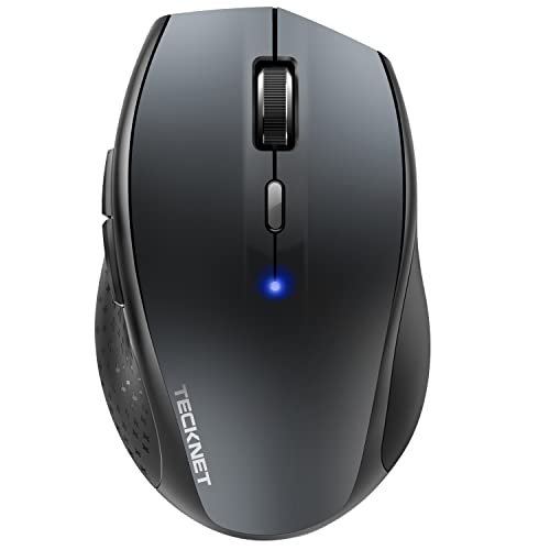 Tecknet Mouse Bluetooth, Mouse Wireless 3200 Dpi, Durata Batteria 24 Mesi, Mouse Wireless Bluetooth 6 Livello Dpi Regolabile, Mouse Wireless Con Indic