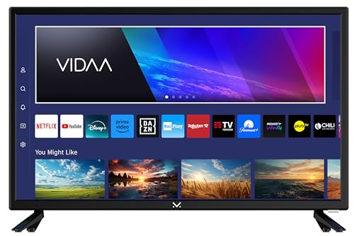 Majestic Sm424 V1 - Televisore Smart Led Hd Ready 24" Doppia Alimentazione (12V E 220V), Sistema Operativo Vidaa, Wi-Fi Integrato, Dvb-T/T2 E Dvb-S/S2