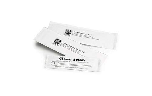 Zebra Cleaning Card Kit (Improved) Zc100/300 5 Cards, 105999-311 (Zc100/300 5 Cards)