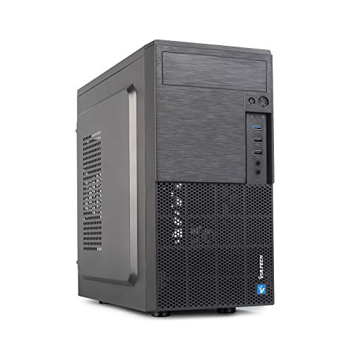 Case Vultech Micro-Atx Vco-M1699P Rev 2.2 Con Alimentatore Da 500W, Computer Case Compatto 1X Usb 3.0, Colore Nero