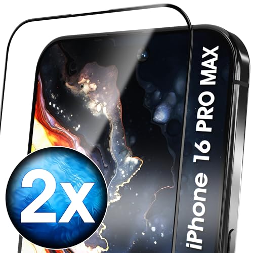 Utection 2 Pellicole Protettive Full Screen Per Iphone 16 Pro Max 6.9" > Dimensioni Perfette > Applicazione Semplicissima > Ultra Robuste E Durevoli >