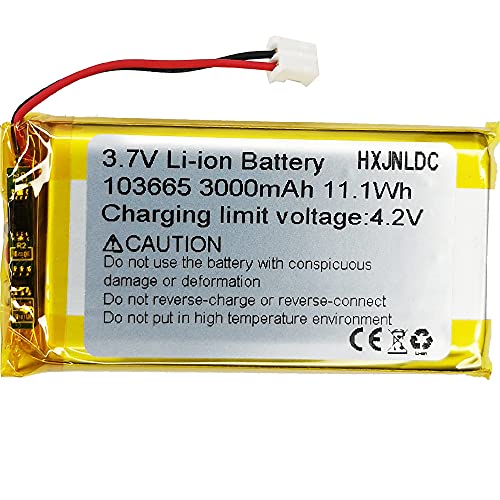 Dc 3.7V 3000Mah 103665 Li-Ion Lithium Ion Polymer Battery Replacement Per Diy 3.7-5V Prodotti Della Batteria,Luce Led, Altoparlante Bluetooth