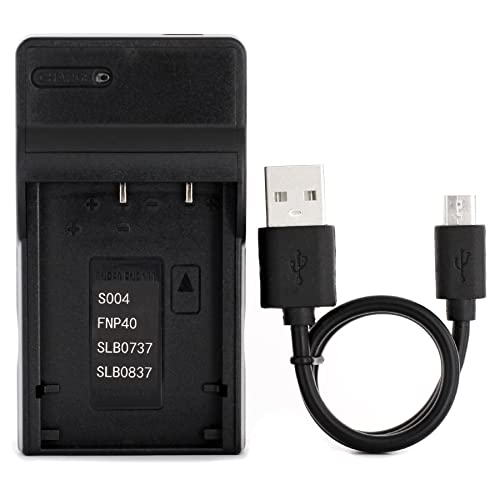 D-Li8 Usb Caricatore Per Pentax Optio A10, Optio A20, Optio A30, Optio S4I, Optio S5I, Optio S7, Optio Sv Fotocamera E Altro